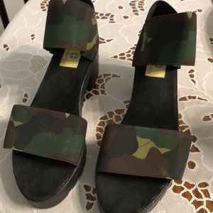Camo Print Sandals